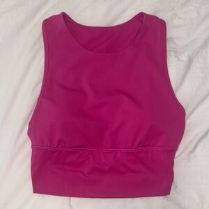 All In Motion Fuchsia Cropped Athletic Tank Top